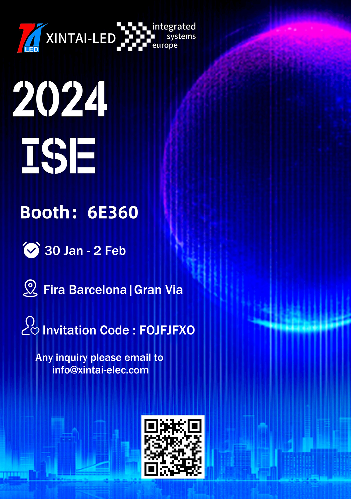 ISE-2024-XINTAI-&-XINTAI LED-Booth-No